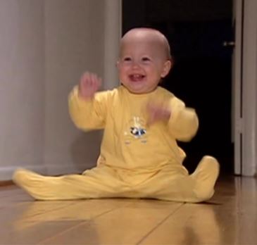 Rory Rubin as an infant